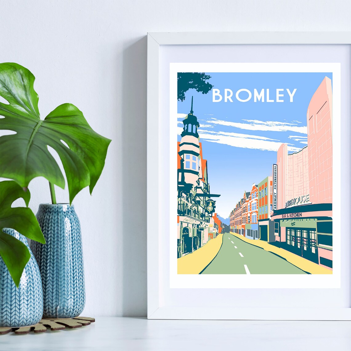 Bromley Art Print A3 Travel Poster Etsy