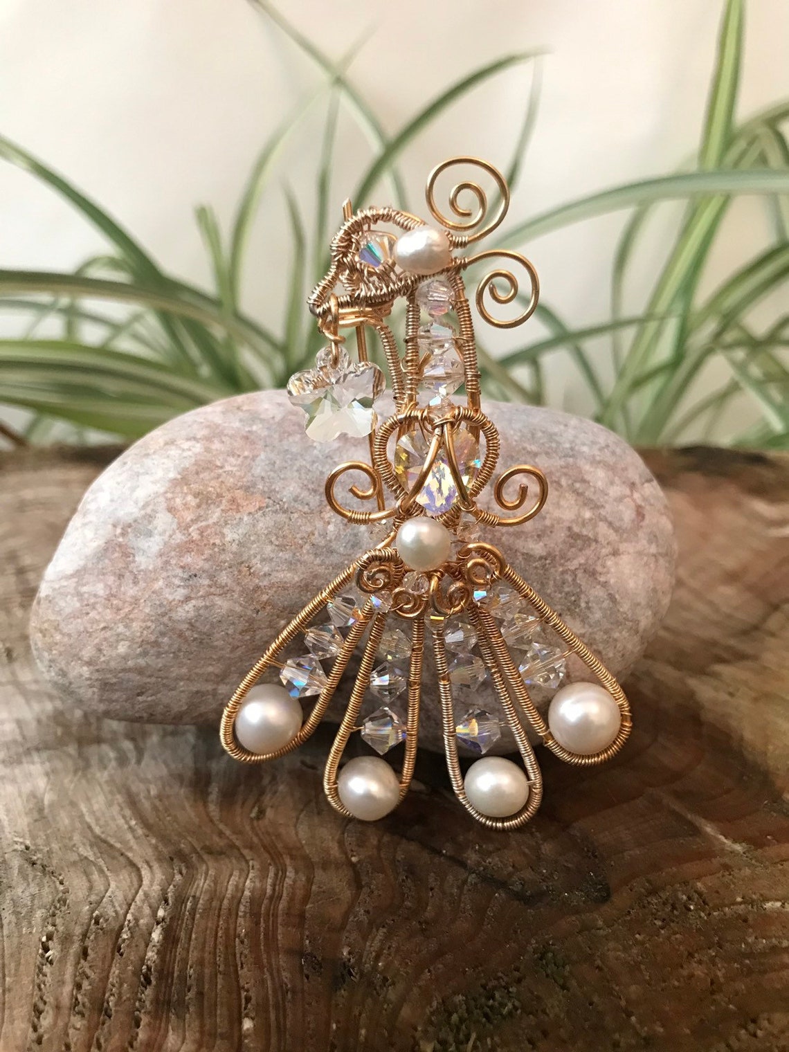 59+ Swarovski Brosche Trilogie Garten Der Besinnlichkeit, Kristall