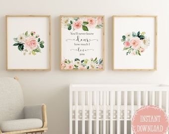 Nursery Wall Decor For Baby Girl Nursery Baby Girl Wall Decor Etsy