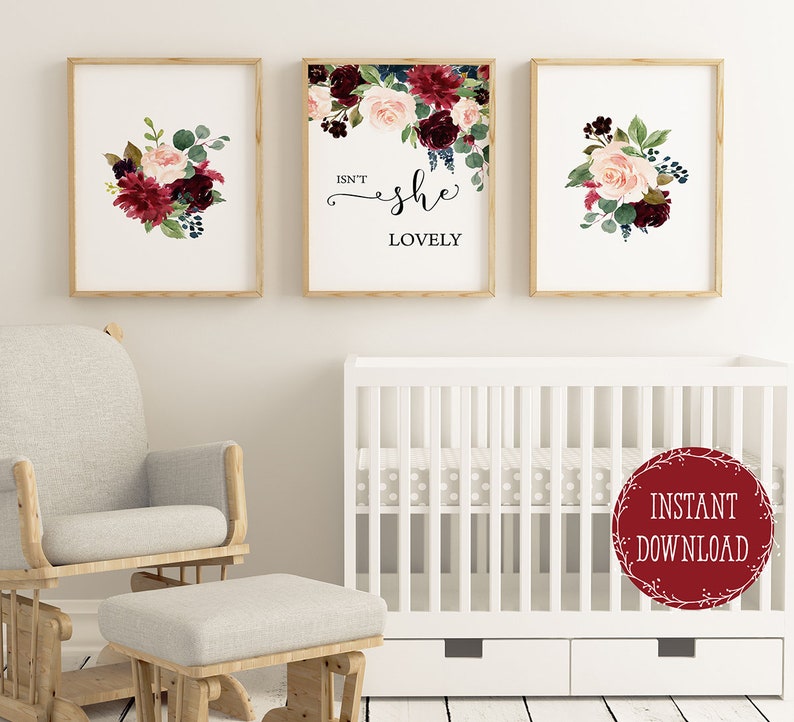 baby girl room wall decor