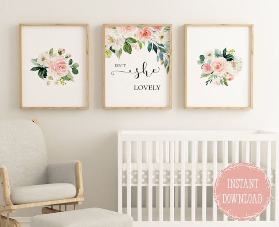 Nursery wall decor for Baby girl 