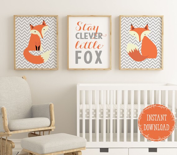 Woodland Nursery Printable For Childrens Room Decor Nursery Etsy