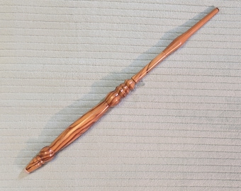 Large Ruby, Cherry, Olivewood, Moonstone Wand