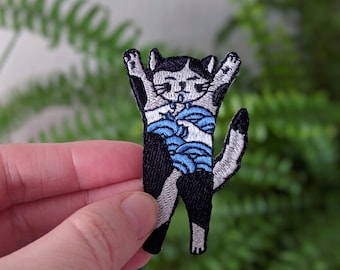 Patch embroidered ~cat~