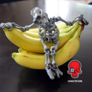 Unique Fully Articulated Gorilla Skeleton 3D Print-In-Place STL Model Fidget Toy