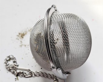 MESH BALL Tea Strainer: stainless steel, herbal bath, tea infuser