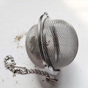 MESH BALL Tea Strainer: stainless steel, herbal bath, tea infuser