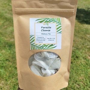 Parasite Cleanse Wellness Tea : thé détoxifiant, digestion, vers, parasites, fait main