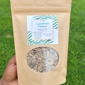 Lymphatic Cleanse Wellness Tea: blood, burdock root, mucus, stagnation