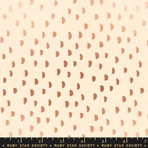 Ruby Star Society Heirloom Moons Metallic Natural Fabric by the Yard