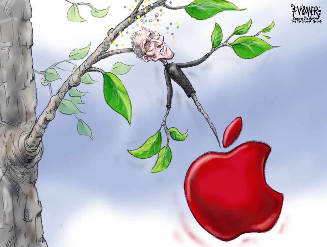 Sick Apple Steve Jobs Cartoon Signed Print Southworth Heavy - Etsy Sweden Sick Apple Steve Jobs Cartoon Signed Print Southworth Heavy - Etsy Sweden