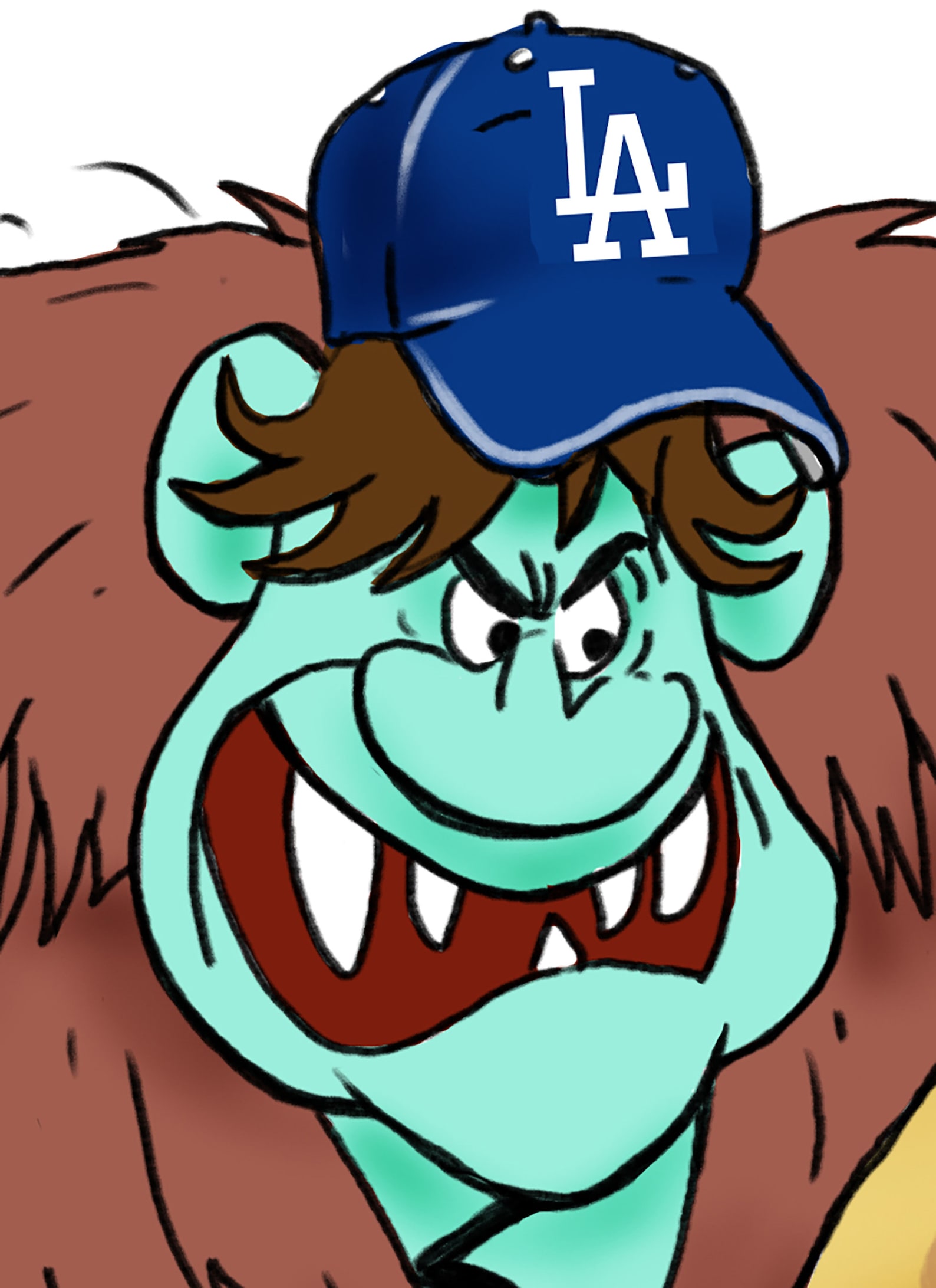 Baseball Underdog Rays Sports Cartoon Illustration Signed by Etsy