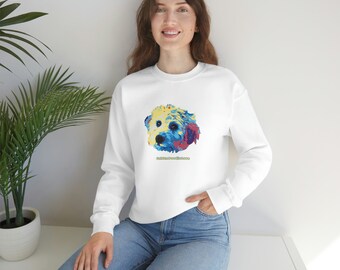 Golden Doodle Love Unisex Heavy Blend Felpa girocollo