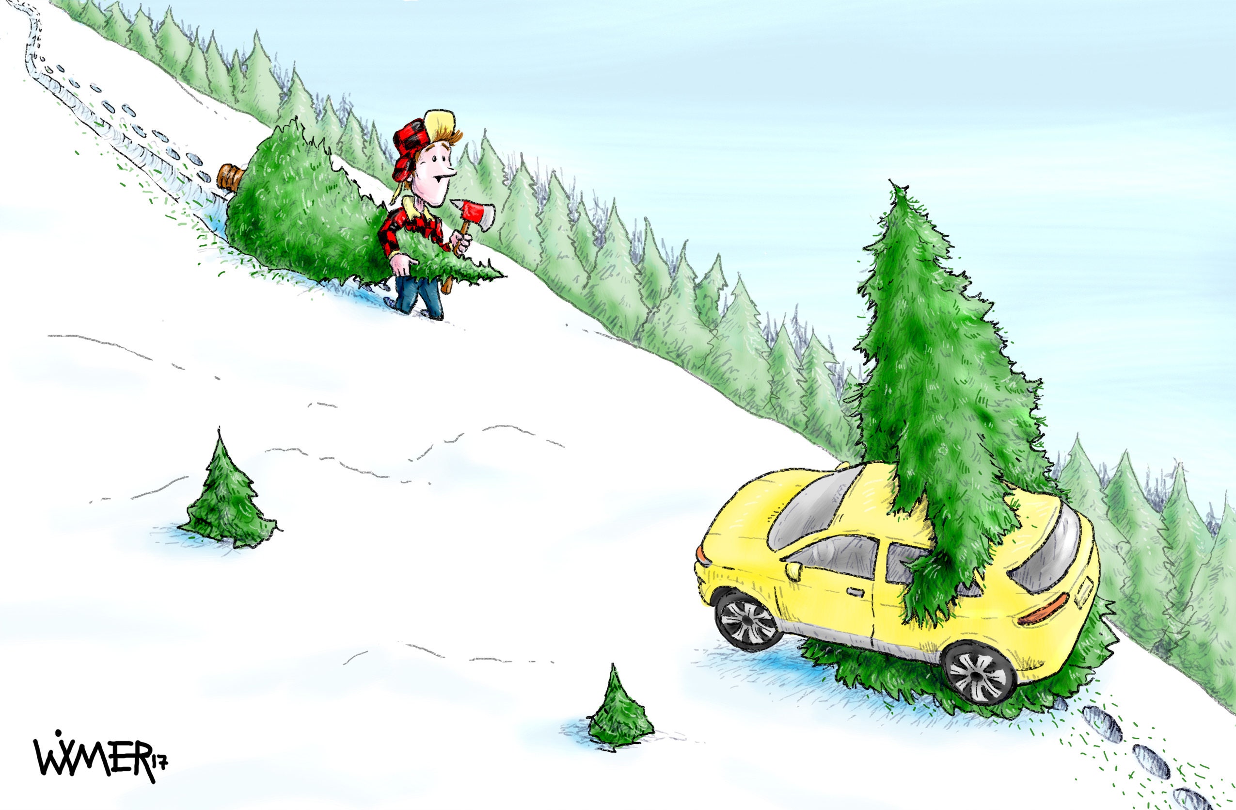 Tree Cutting Surprise Encounter Cartoon Signed Print Derwent - Etsy Australia Tree Cutting Surprise Encounter Cartoon Signed Print Derwent - Etsy Australia