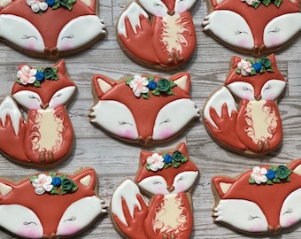 Foxy fox cookie favors