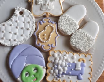 Spa themed cookie platter.