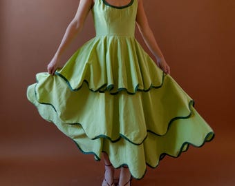 The Millie Dress in Matcha