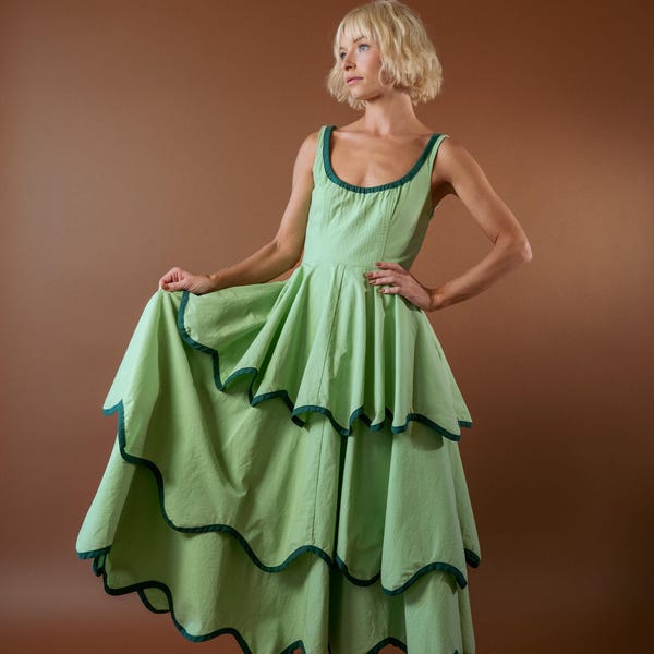 La robe Millie en matcha
