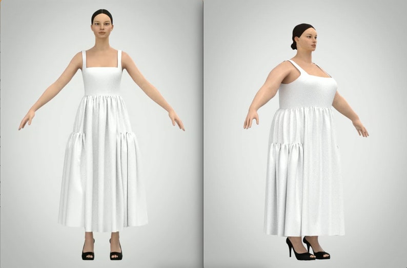 The Cozette Dress PDF PATTERN size XXS to 7XL and Full Video Tutorial image 10