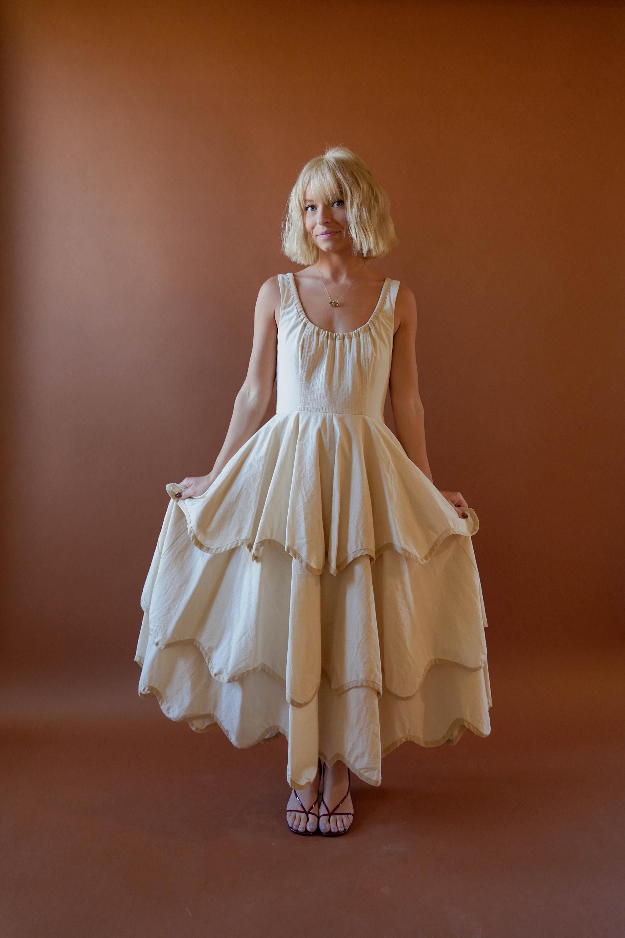 white christmas dresses VINTAGE 1980's DESIGNER HUGE BOW BODICE SILK EVENING GOWN WITH ATTACH –  Vintage Clothing & Fashions