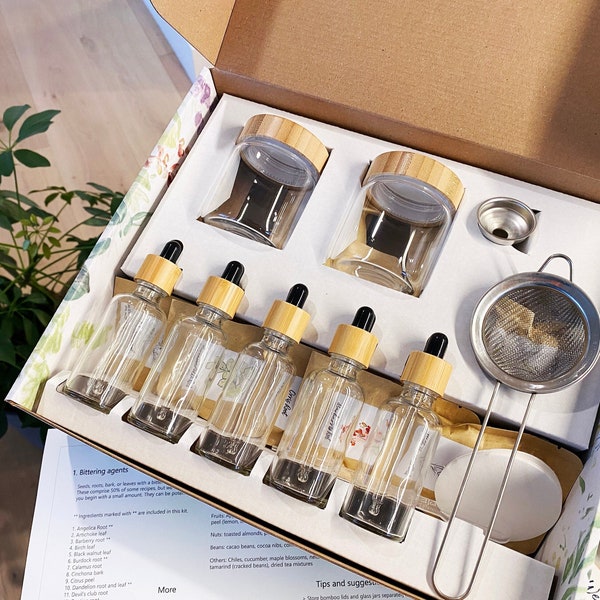 DIY Bitters Making Kit – Trailblazer Set, Botanical Gift Box