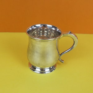 Vintage small EPNS tankard. Made in England. NACAM Harrogate Mens Golf 1954. Shiny, neat little tankard.