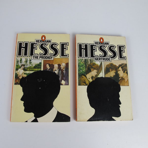 Hermann Hesse - deux romans classiques de poche Pingouin. Le Prodige et Gertrude. Publié en 1973 et 1974