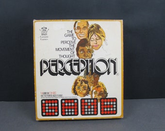 Vintage boardgame Perception by the inventor of Mastermind - Mordechai Meirowitz. Logic and deduction game age 8 plus 2-4 players