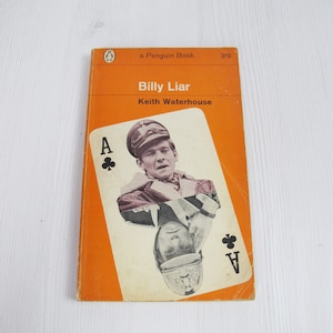 Billy Liar by Keith Waterhouse. Penguin classic orange paperback book. Classic English literature, 1966 edition