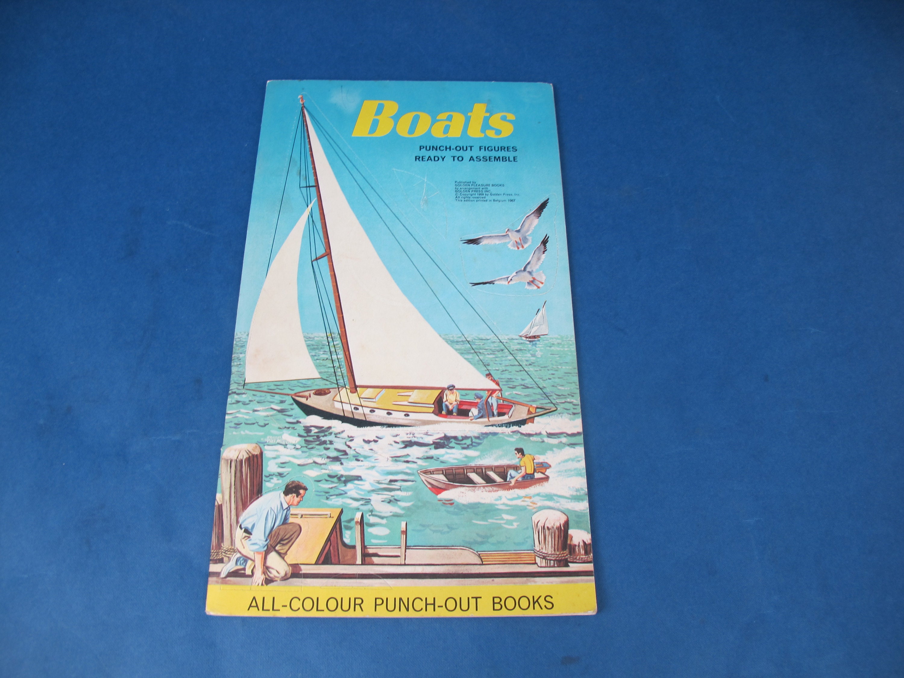 Vintage Punch Out Boats Book. Unused Punch Outs. by Peggy