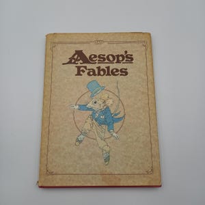 Aesop&#39;s Fables - nacherzählt von Robert Mathias, wunderschön illustriert von David Frankland und Meg Rutherford, 1984 vintage Hardcover