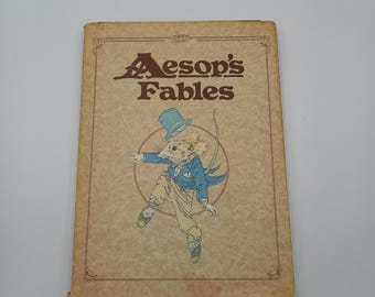 Vintage Aesop's Fables Hardback – Illustrated 1984 Edition