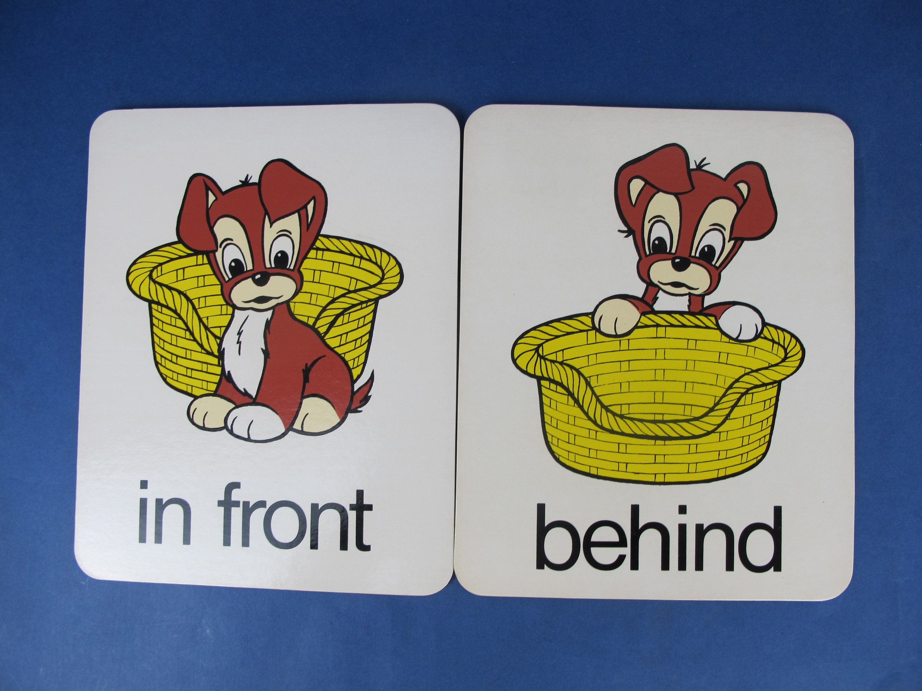 Vintage Educational Flash Cards. Choose Your Pair of Flash Cards ...