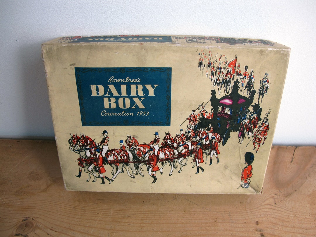 Vintage Rowntree's Dairy Box Chocolates. Coronation 1953 Etsy UK