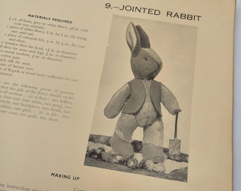 Modern Soft Toys and how to make them by Hilda Hincks, with patterns included.