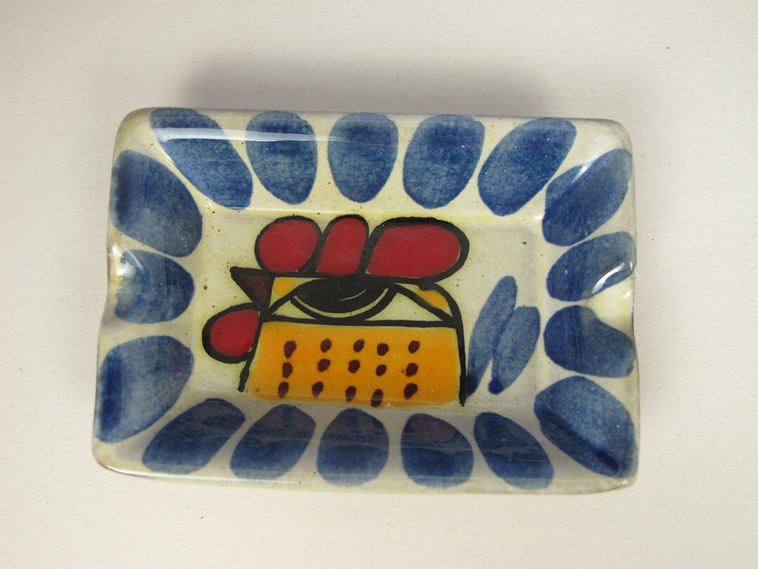 Rooster Ashtray. Ceramic, Made in Portugal Etsy