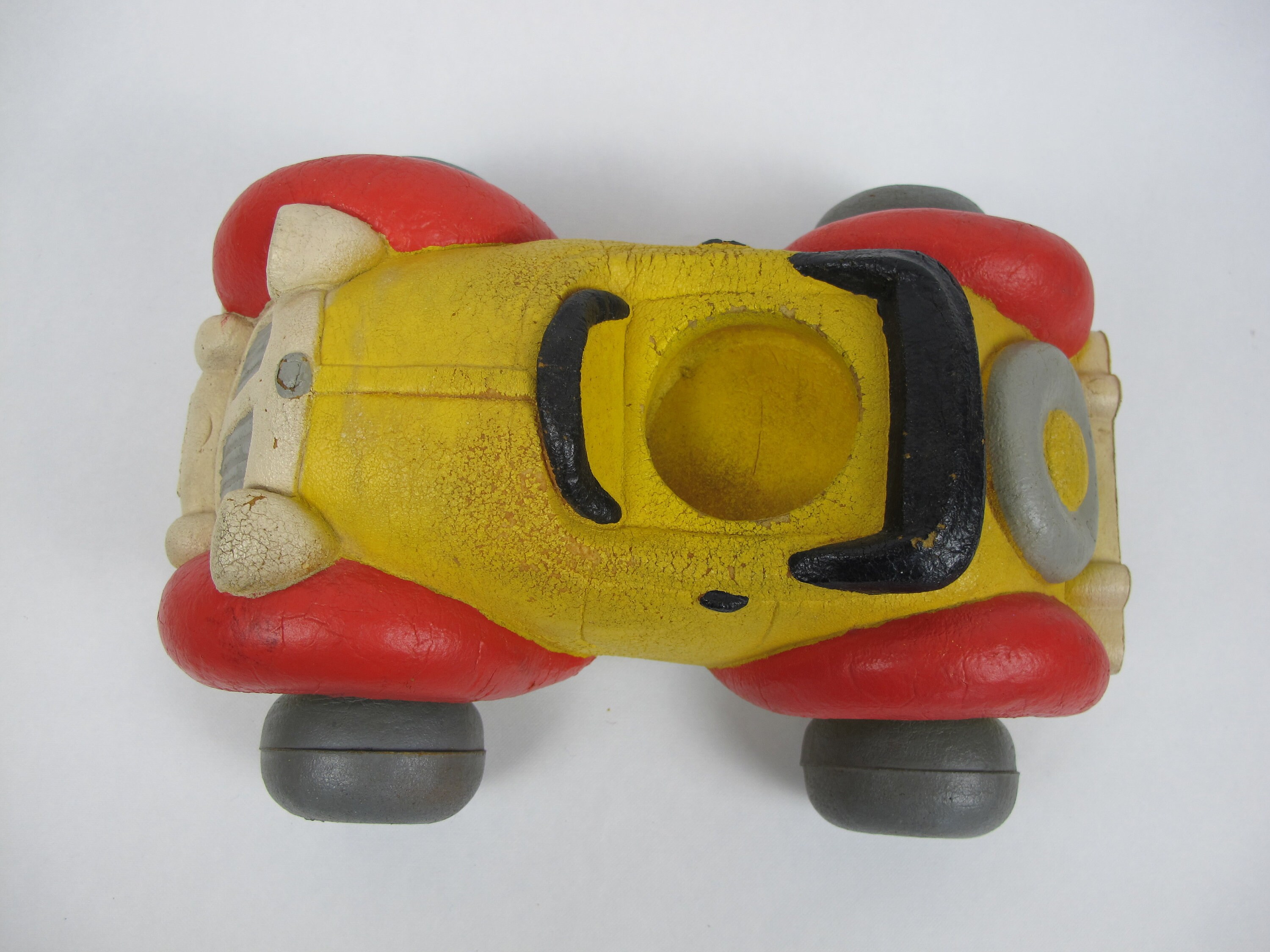 Jouet Vintage Noddy And His Car - Figurine En Caoutchouc - Collection