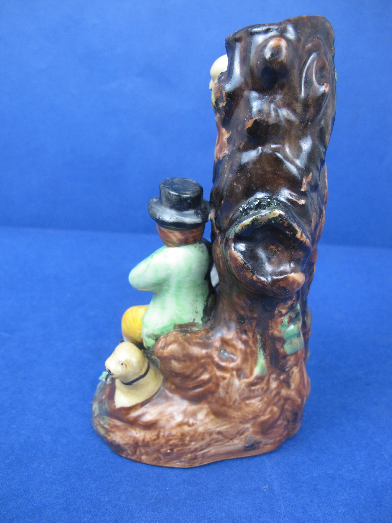 Vintage Staffordshire Ceramic Spill Vase. Boy With Two Dogs Etsy UK