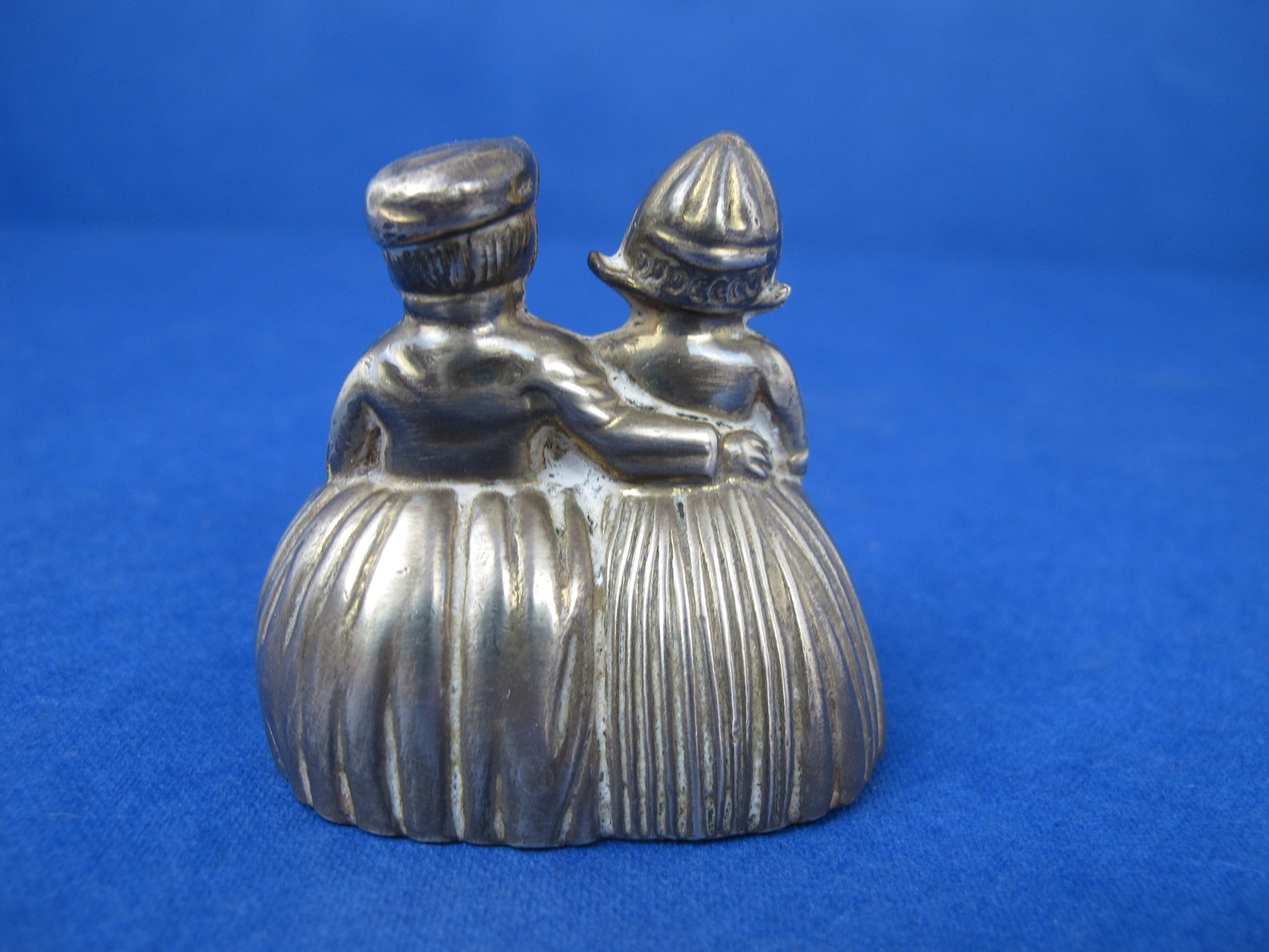 Vintage double brass lady bell. Historic costume Dutch lady Etsy