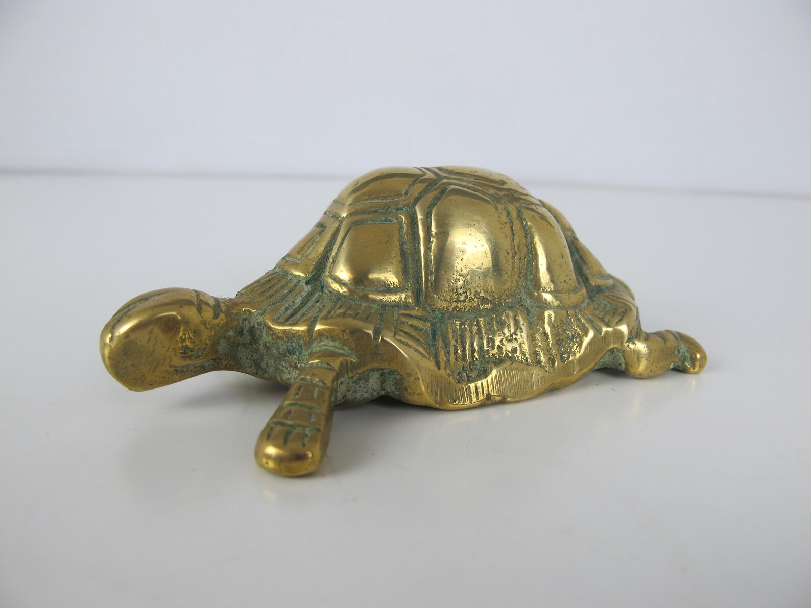 Vintage Brass Turtle. Brass Paperweight. Brass Tortoise Etsy
