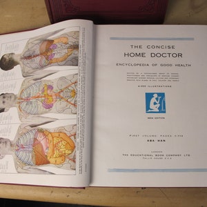 The Concise Home Doctor  Encyclopedia of Good Health - volumes one and two. Lovely condition set of books from the 1930s