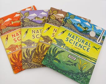 Vintage Natural Science Books, 1960s Children's Hardbacks, Set of Four