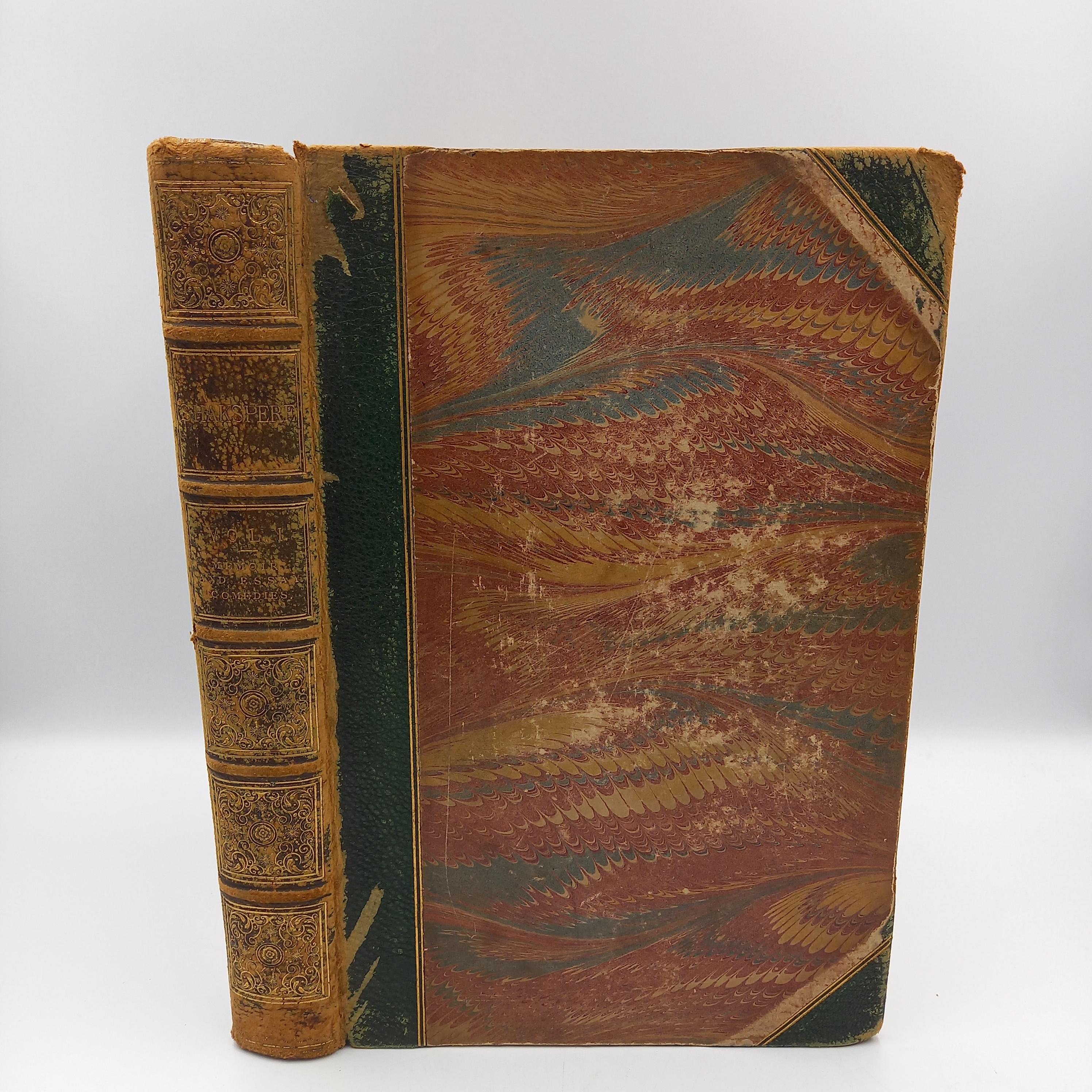 1844 Shakespeare Comedies: Kenny Meadows Engravings, Leather