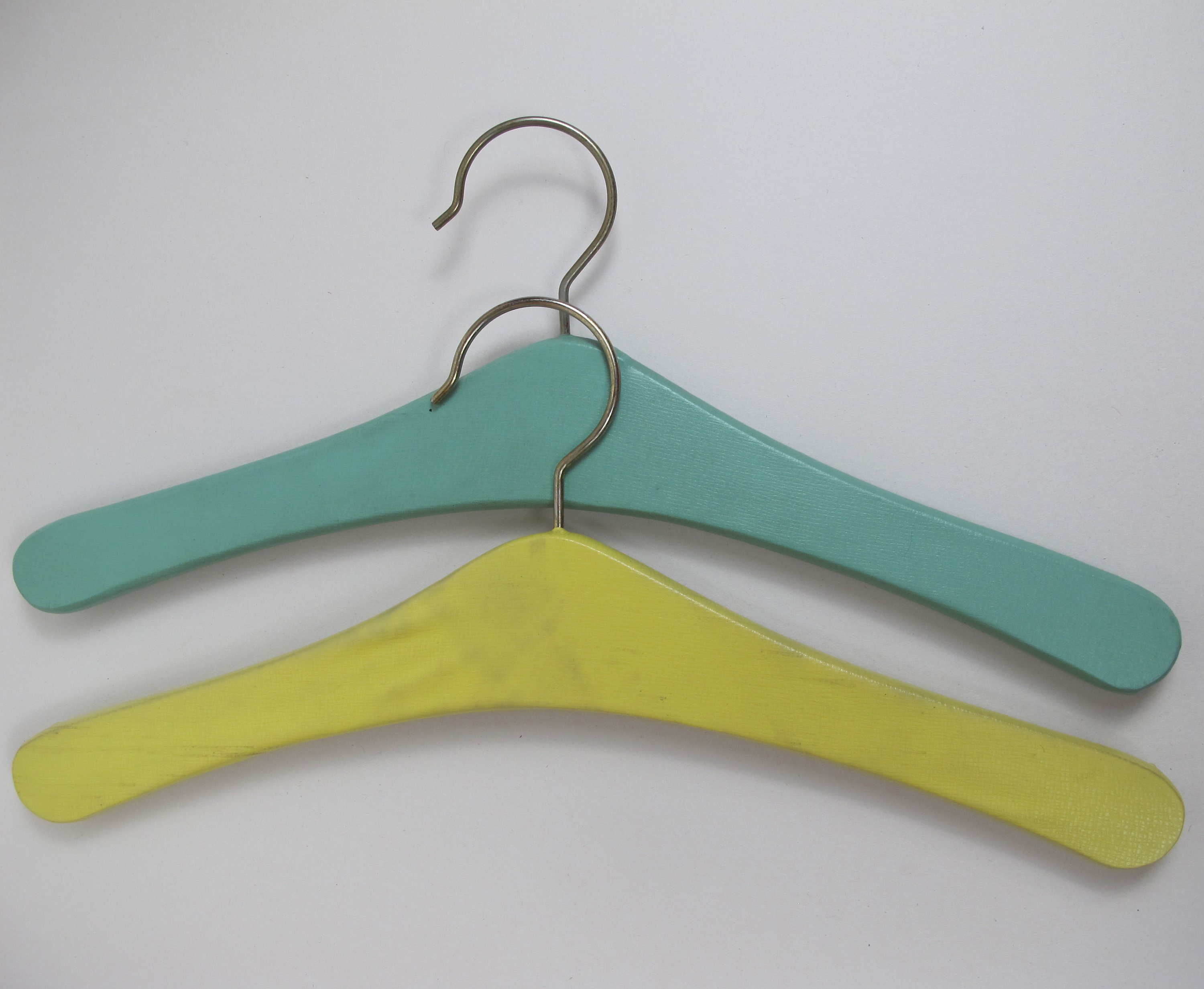 Vintage Coat Hangers. Pair of Vinyl Studded Coat Hangers Etsy