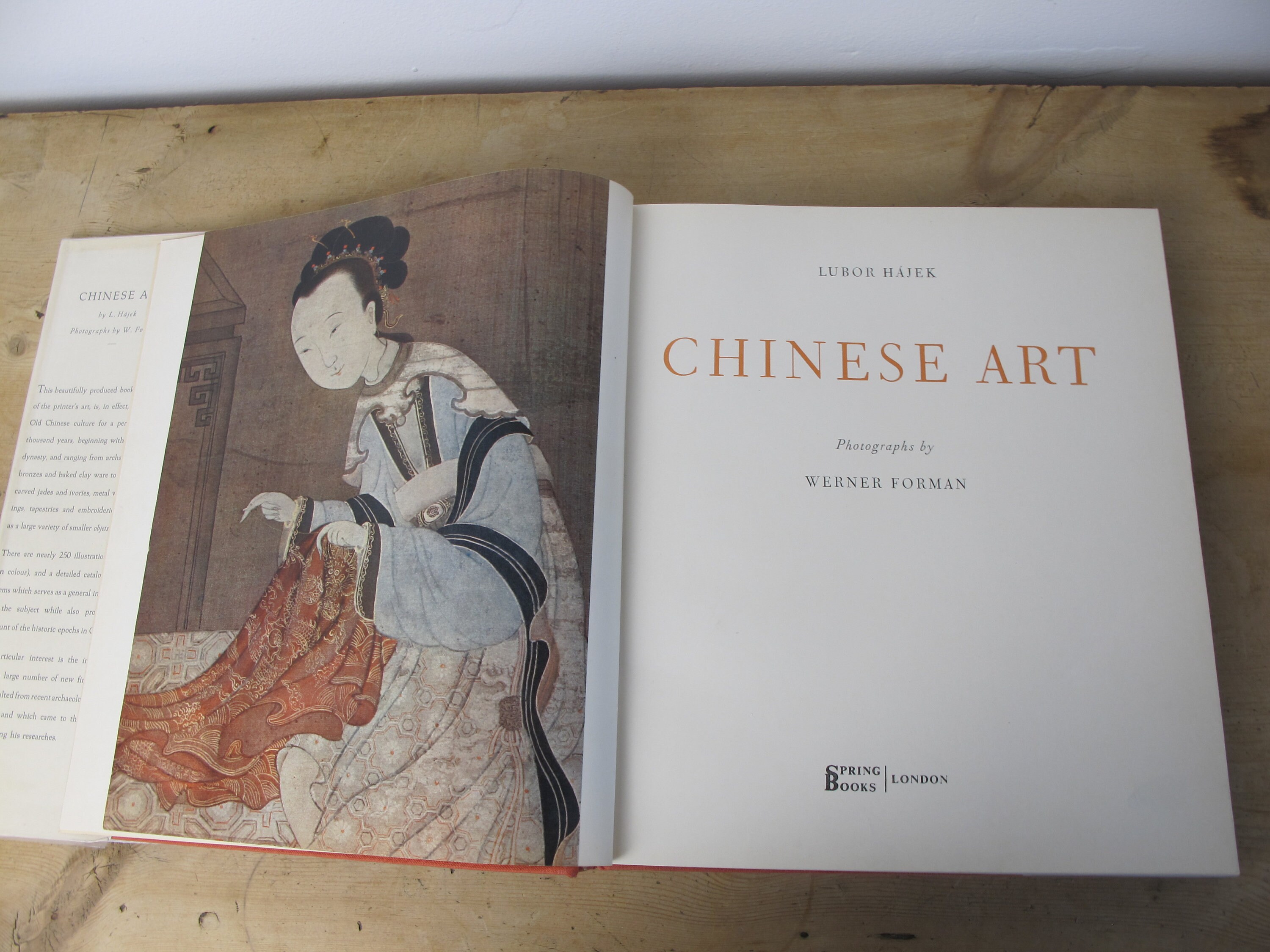 Chinese Art. Vintage Coffee Table Book by Lubor Hajek, With