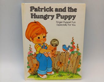 Patrick and the Hungry Puppy - finger puppet interactive vintage book, 1985