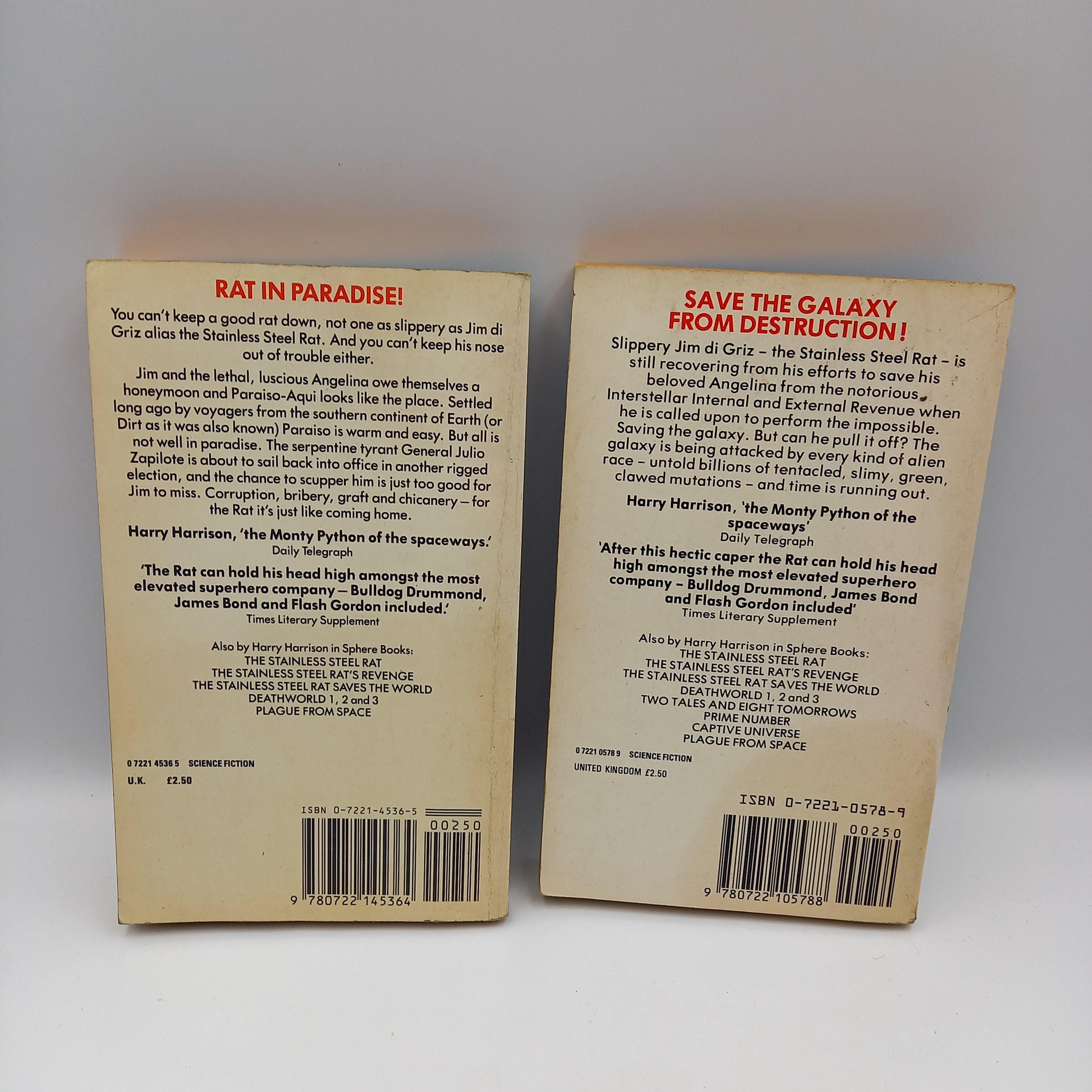 Vintage Harry Harrison Stainless Steel Rat Paperbacks – Sci-fi