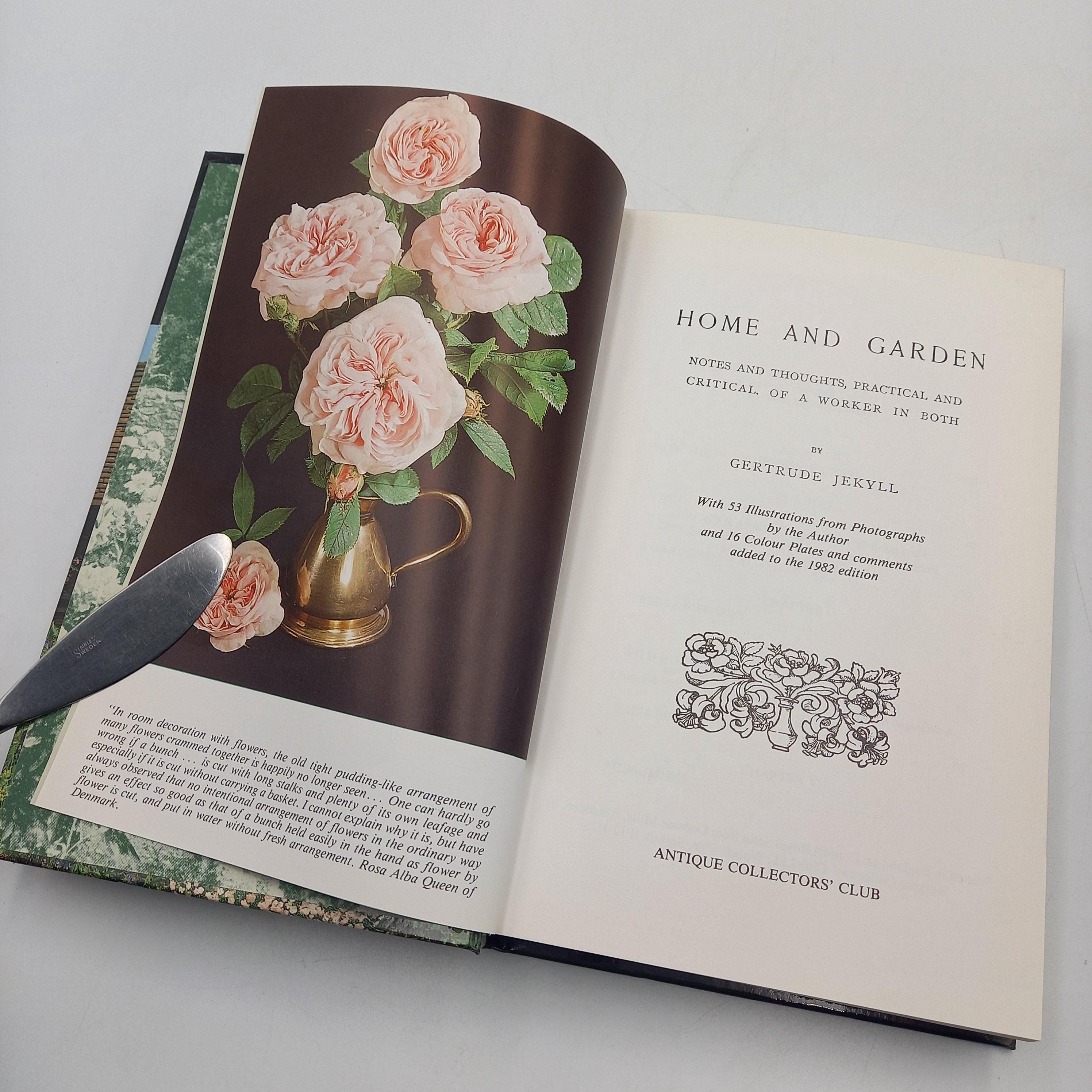Home and Garden by Gertrude Jekyll - 1994 Edition - Etsy