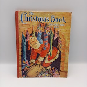 Vintage Christmas Book for Children: Stories, Puzzles, Poems
