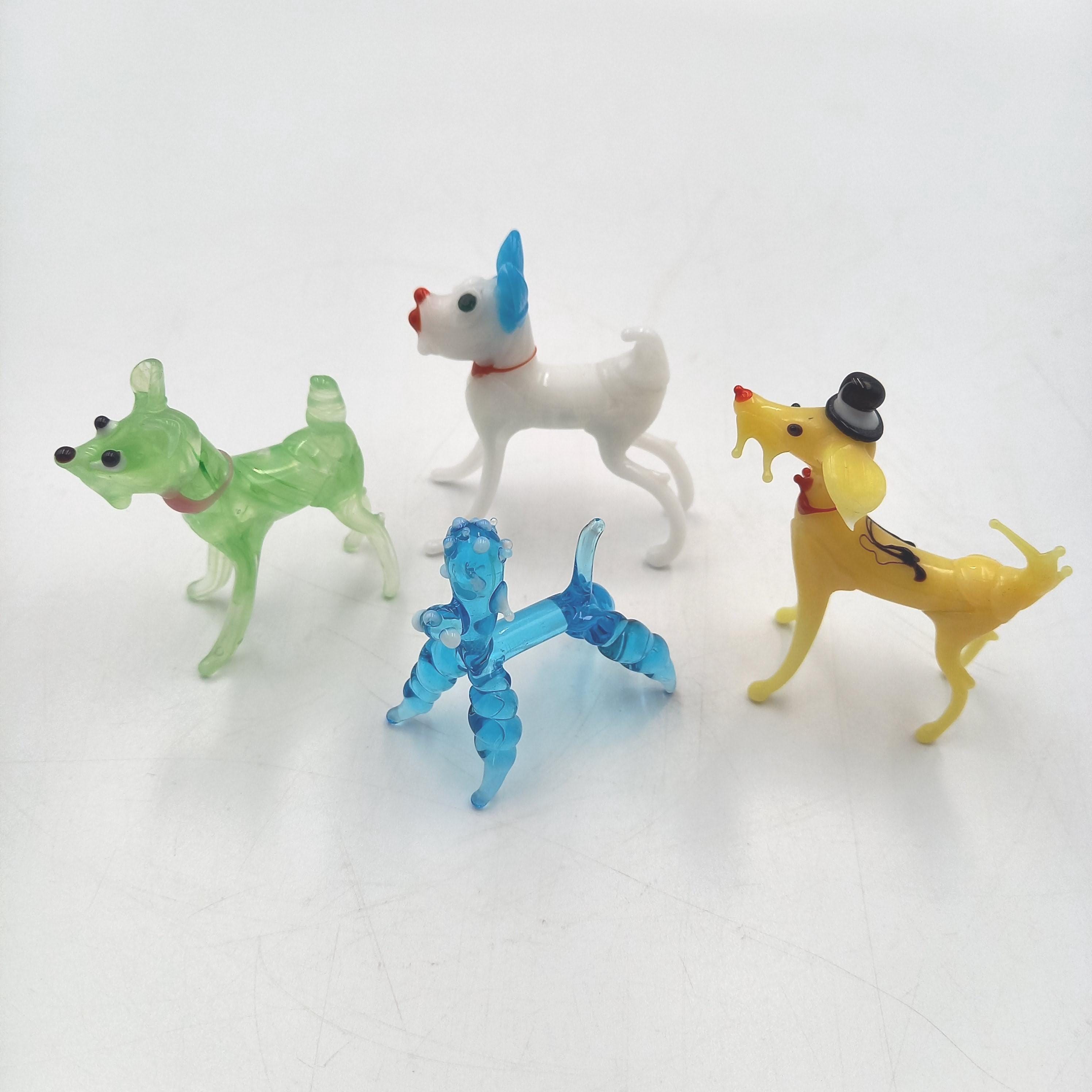 Vintage Glass Dogs - Sold Individually - Etsy